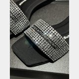 JULIE Black Crystal Hotfix Tubular Sandals